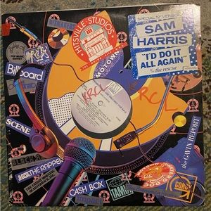 Sam Harris~I'd Do It All Again b/w The Rescue~12" PROMO~1985 Disco Motown